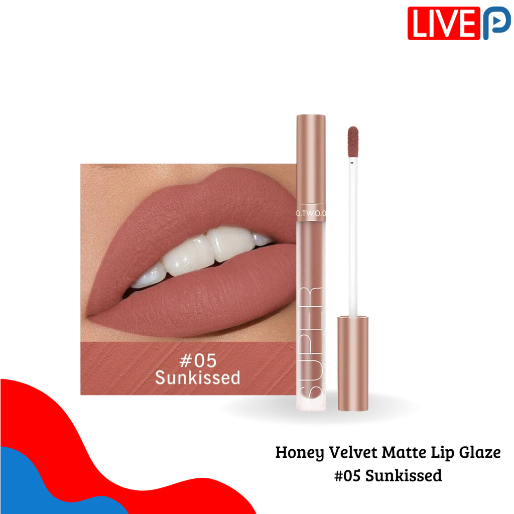 Honey Velvet Matte Lip Glaze #05 Sunkissed