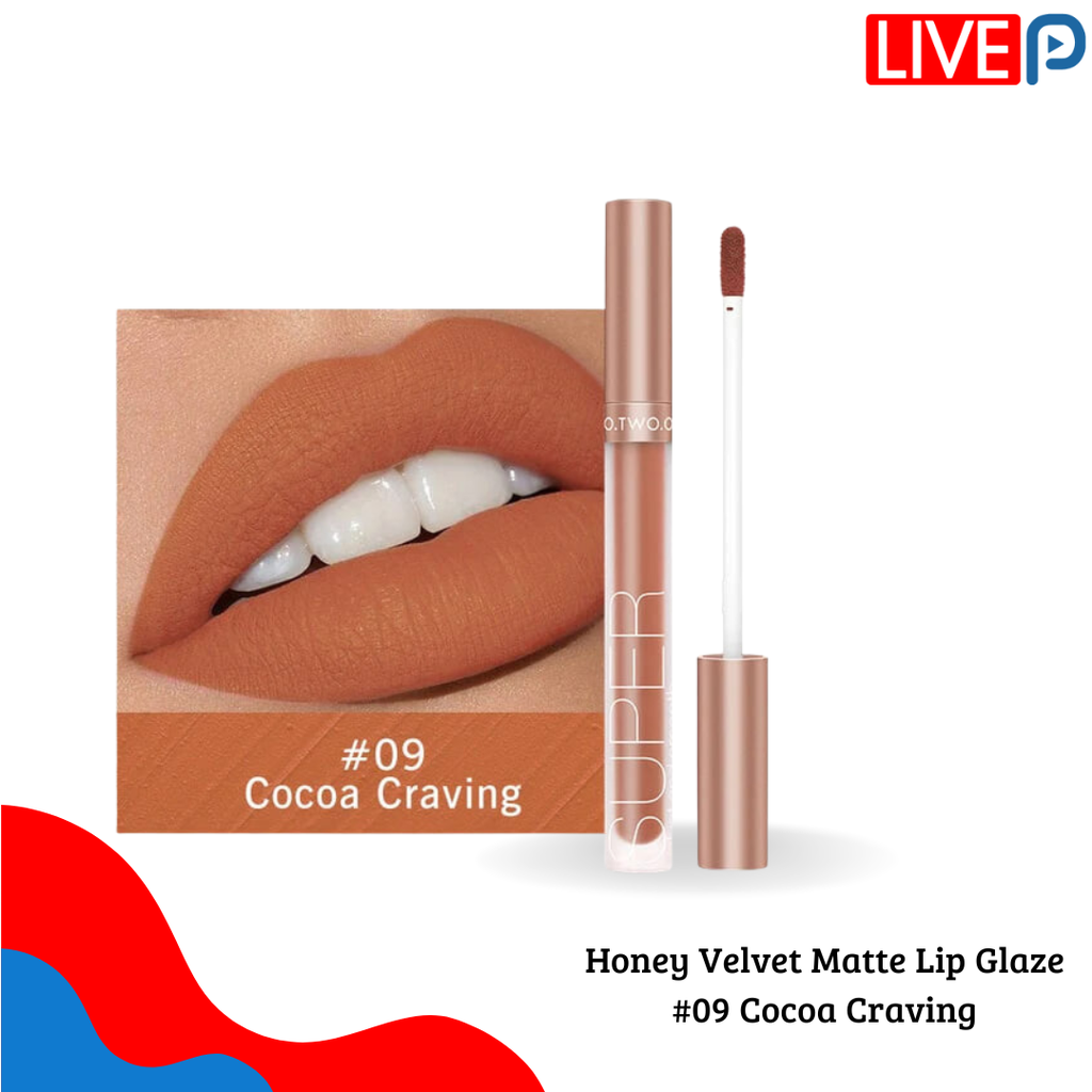 Honey Velvet Matte Lip Glaze #09 Cocoa Craving