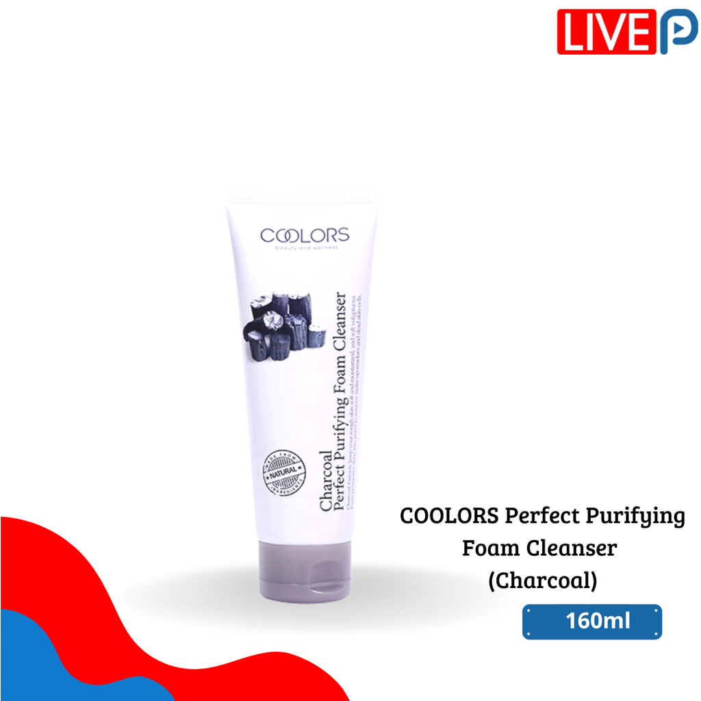 COOLORS Perfect Purifying Foam Cleanser  (Charcoal)