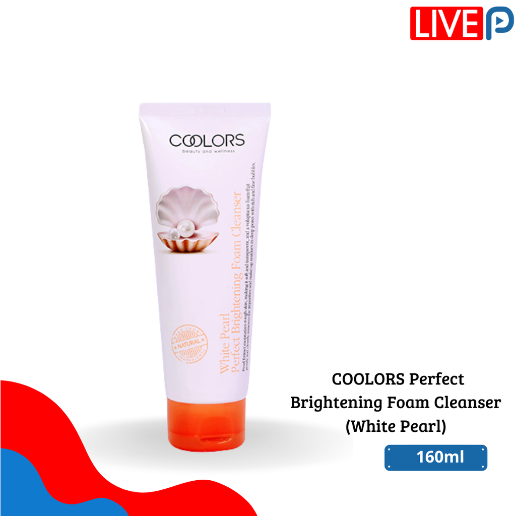 COOLORS Perfect Brightening Foam Cleanser  (White Pearl)