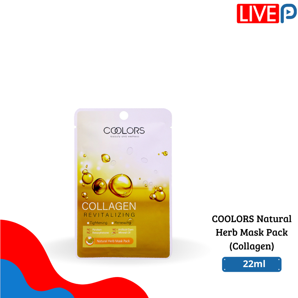 COOLORS Natural Herb Mask Pack  (Collagen)