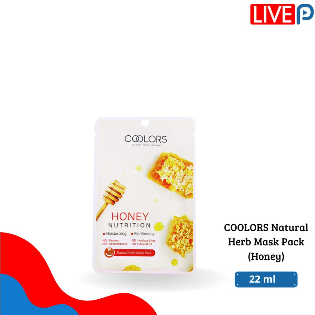 COOLORS Natural Herb Mask Pack  (Honey)