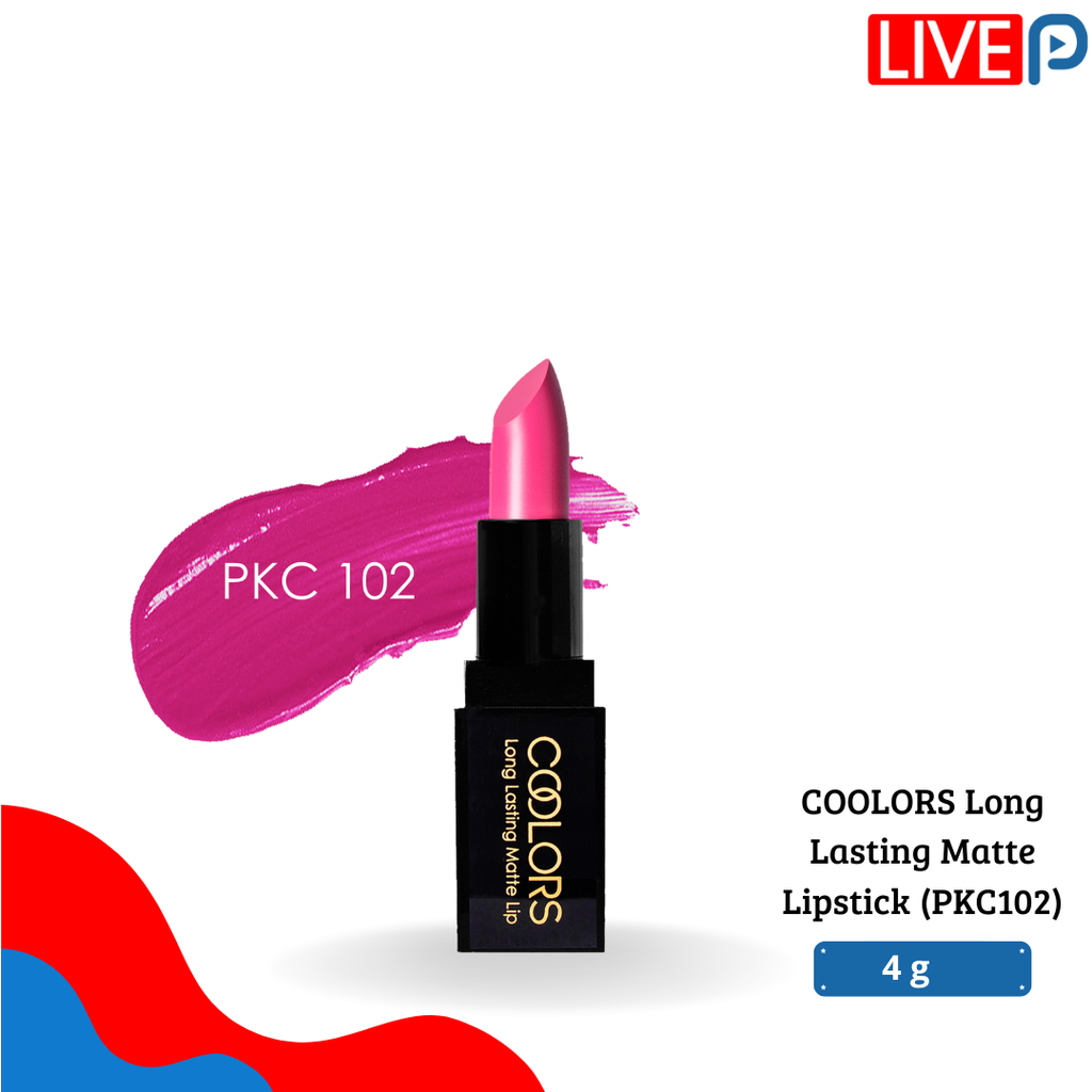 COOLORS Long Lasting Matte Lipstick (PKC102)