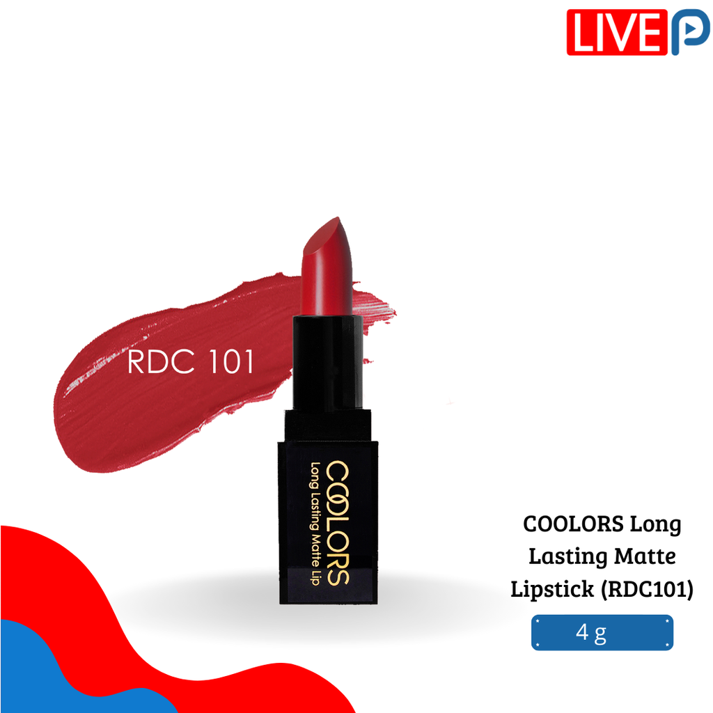 COOLORS Long Lasting Matte Lipstick (RDC101)