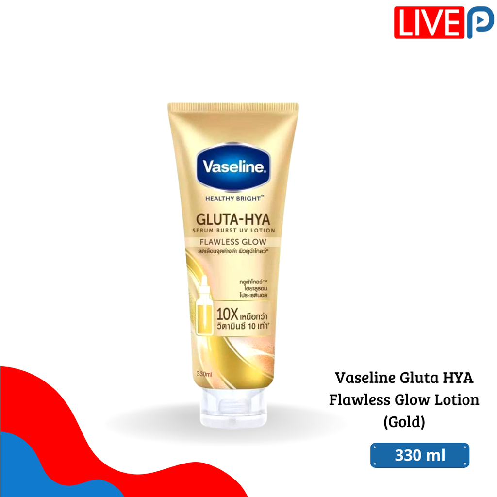 Vaseline Gluta HYA Flawless Glow Lotion (Gold)