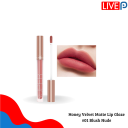 Honey Velvet Matte Lip Glaze #01 Blush Nude