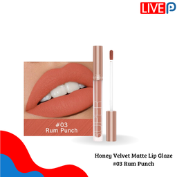 Honey Velvet Matte Lip Glaze #03 Rum Punch